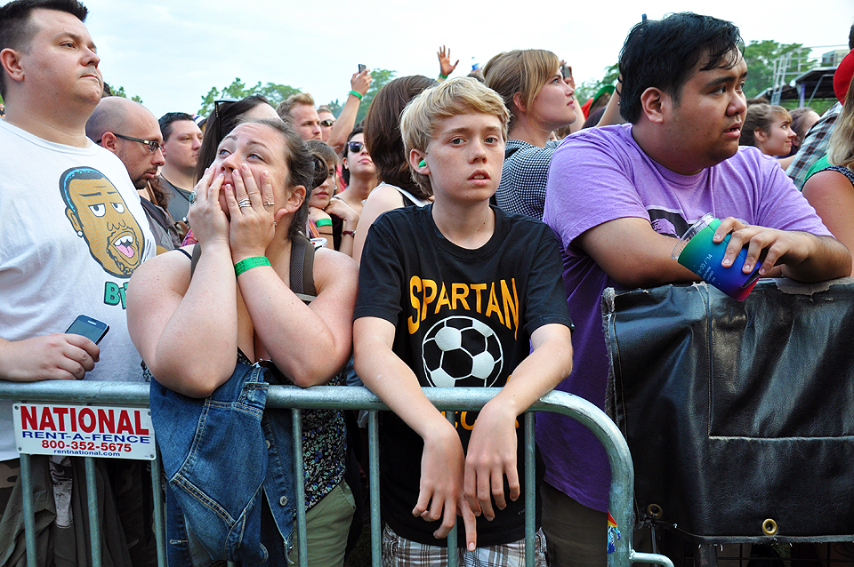 Chester Alamo-Costello, St. Vincent set, Pitchfork Music Festival, Union Park, Chicago, Illinois, July 19, 2014