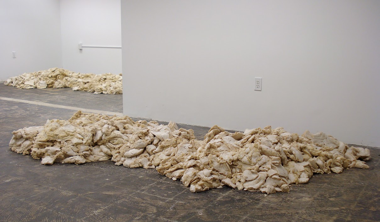 Ryan Wolfe, Dough Pile, Dough, Salt, Approx. 8x4x2', 2012