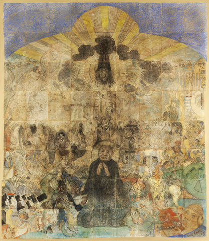 James Ensor. The Temptation of Saint Anthony, 1887. The Art Institute of Chicago. Regenstein Endowment and the Louise B. and Frank H. Woods Purchase Fund. © 2014 Artists Rights Society (ARS), New York / SABAM, Brussels.