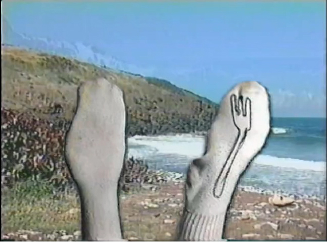 Chuck Jones, Randall Pants Blame It On Cancun, (Forky&Socky), 1999 Video Still