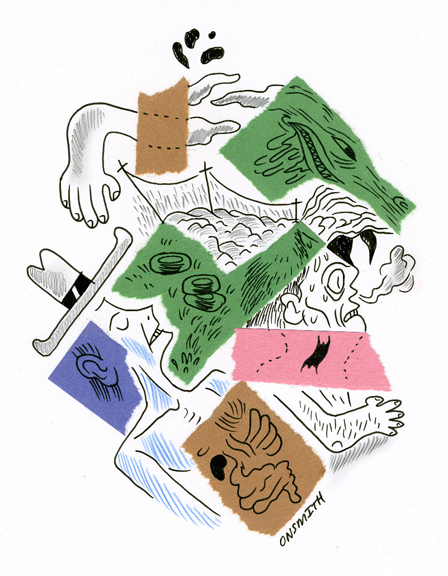 Onsmith, Collage Doodle, unpublished, 2013