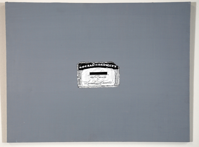 Ian Weaver, REDACTED, 2006 Oil on Panel 11 ½” x 14” 