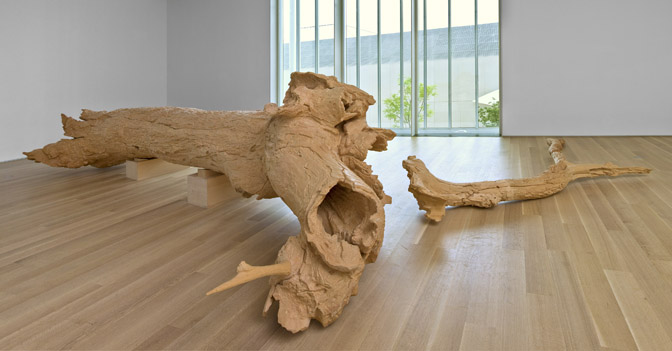 Charles Ray. Hinoki, 2007. The Art Institute of Chicago, through prior gifts of Mary and Leigh Block, Mr. and Mrs. Joel Starrels, Mrs. Gilbert W. Chapman, and Mr. and Mrs. Roy J. Friedman; restricted gift of Donna and Howard Stone. © Charles Ray 2007, Courtesy Regen Projects, Los Angeles.