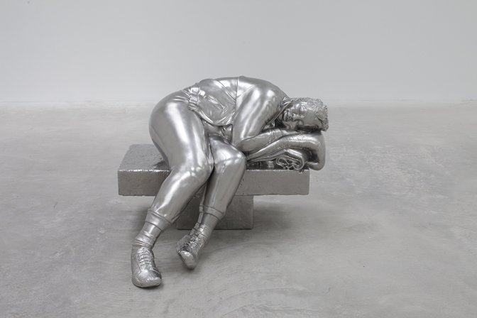 Charles Ray. Sleeping Woman, 2012. Glenstone. © Charles Ray, Courtesy Matthew Marks.