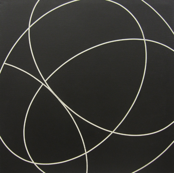 Corey Postiglione, Lines of Flight #,3 acrylic on canvas, 18" x 22", 2014