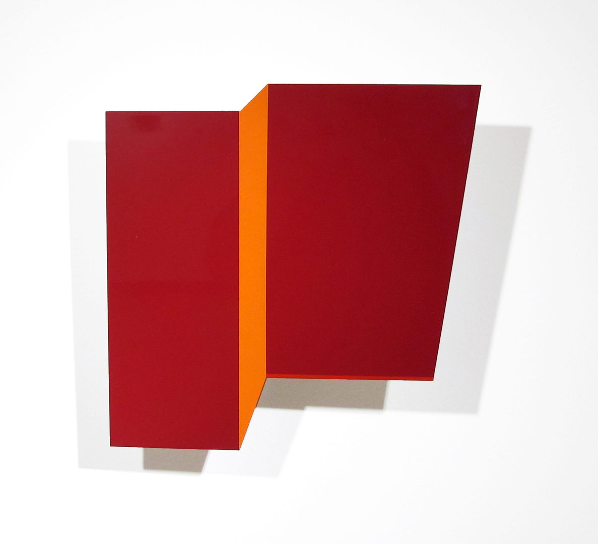 Todd Reed,  Nice Fold Nice Edge, 2013 Enamel on aluminum, 12”x12”