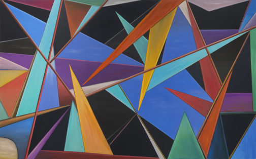 William Conger, From Chicago, 2015, oil on canvas, 60x96 inches