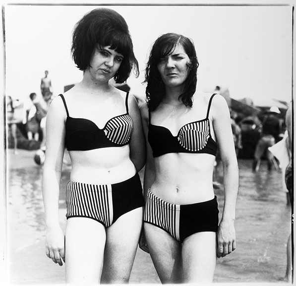 Diane Arbus, Two Girls in Matching Bathing Suits, Coney Island, N.Y., 1967