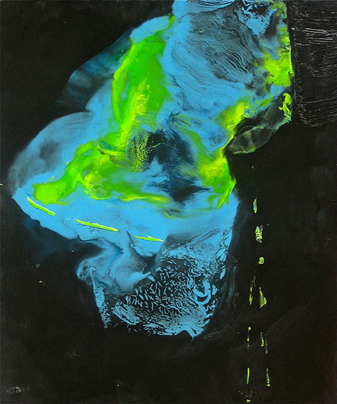 Thomas Frank, “Under the Plume of Permitting - 01”, 12” x 14”, Encaustic on panel, 2012
