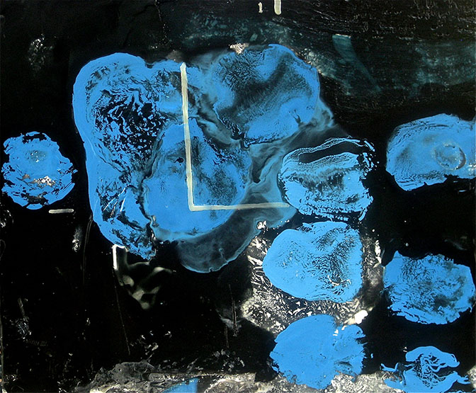 Thomas Frank, “Under the Plume of Permitting - 08”, 12” x 14”, Encaustic on panel, 2012