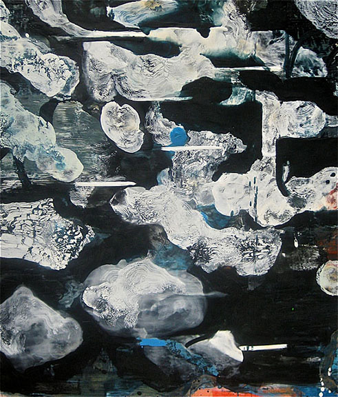 Thomas Frank, “Water Column Series II - 36”, Encaustic on panel, 2010