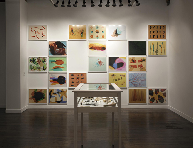Doug Fogelson, Broken Cabinet, Installation at Linda Warren Projects, 2015
