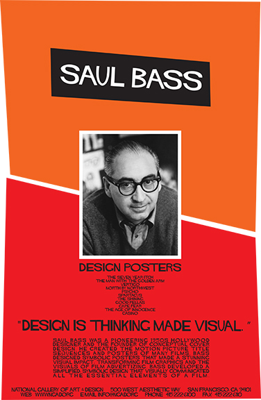 Sarah Rupar, Saul Bass Design Homage, 2016 archival digital inkjet print