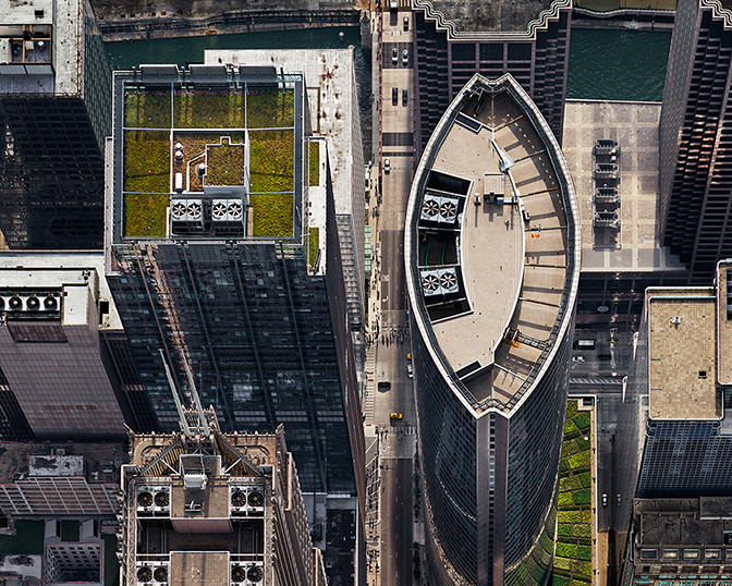 Brad Temkin, 111 South Wacker (from above, looking West) - Chicago, IL  July 2013