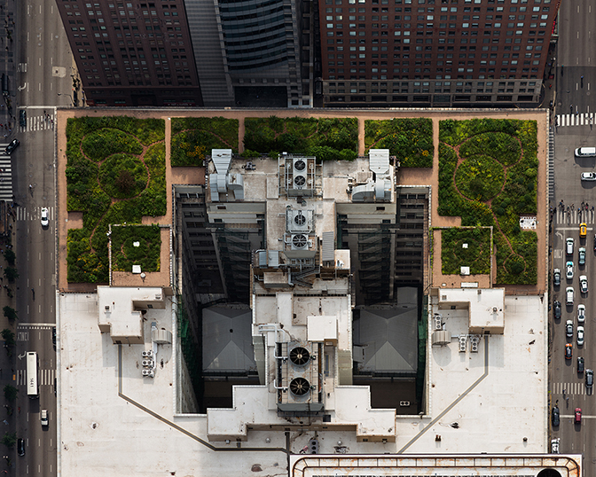 Brad Temkin, City Hall (from above, looking West) - Chicago, IL  July 2013