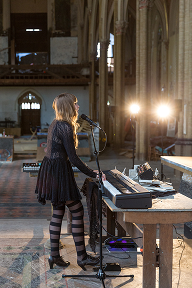 JaNae Contag, Documentation from Filming Memento Mori Music Video, St. Liborius Church in Saint Louis, MO, 2015