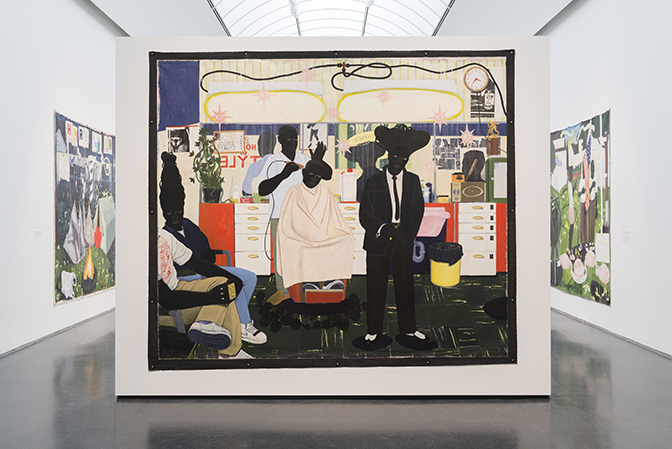 Installation view, Kerry James Marshall: Mastry, MCA Chicago, April 23–September 25, 2016. Photo: Nathan Keay, © MCA Chicago.