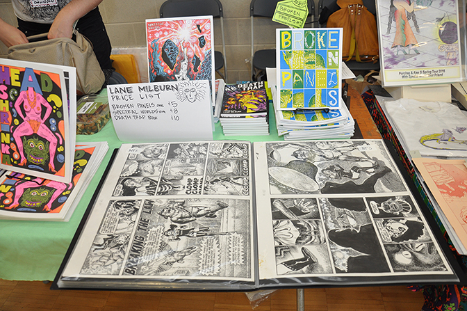 Inked Pages & Comicx by Lane Milburn, CAKE (Chicago Alternative Comics Expo), Chicago, IL, 2016