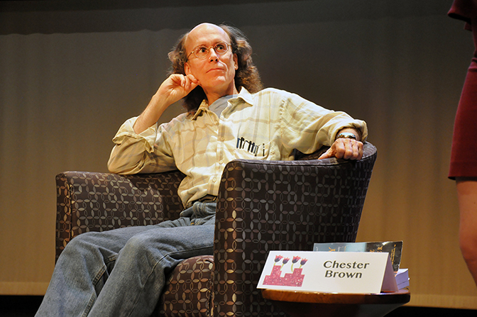 Cartoonist Chester Brown, CAKE (Chicago Alternative Comics Expo), Chicago, IL, 2016