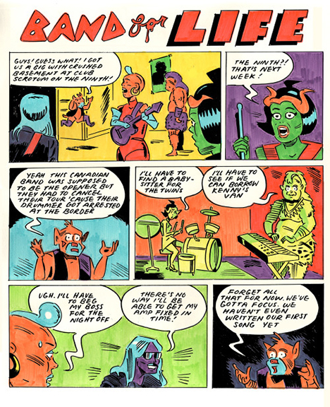 Anya Davidson, Band for Life (in-process), page 1, 2014