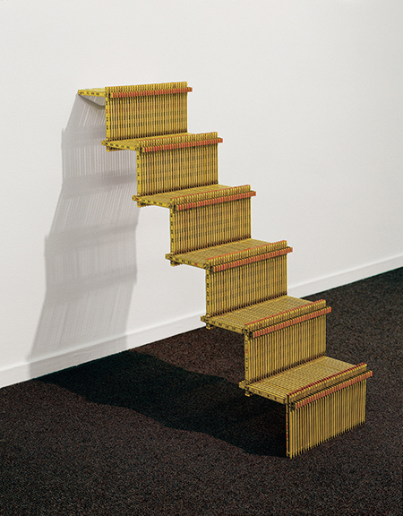 Victoria Fuller, Measured Steps, 2001 Folding rulers, 36" x 36" x 13″