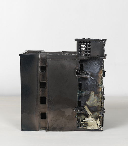 Alison Ruttan, “Gun Metal 2”, 12.25” x 8.5” x 15”, 2016, Ceramic Sculpture