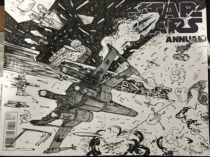 Daniel Warren Johnson,  Star Wars Sketch Cover Commission, 2016