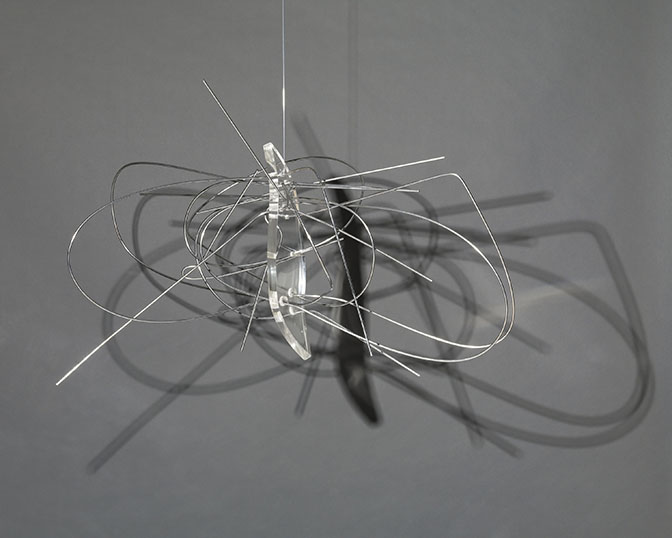 László Moholy-Nagy. Dual Form with Chromium Rods, 1946. Solomon R. Guggenheim Museum, New York, Solomon R. Guggenheim Founding Collection, 48.1149. © 2016 Hattula Moholy-Nagy/VG Bild-Kunst, Bonn/Artists Rights Society (ARS), New York.