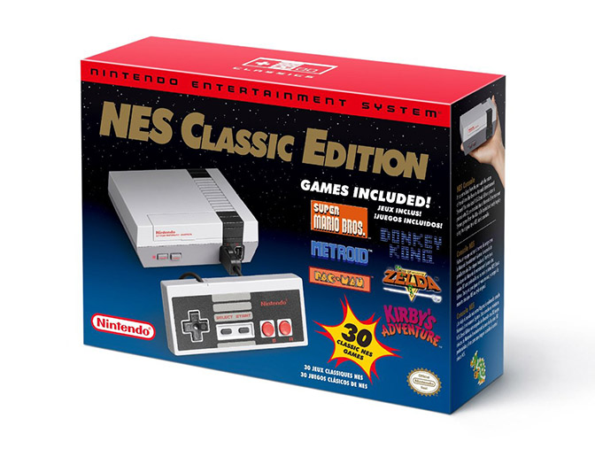 Nintendo's NES Classic Edition released in November 2016. The stock sold-out in minutes!