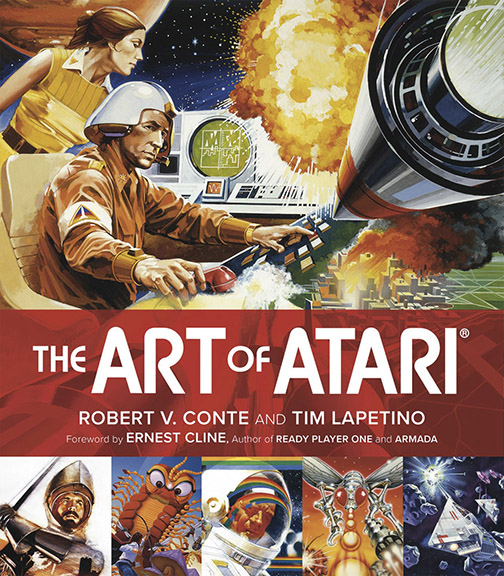 Cover design of Robert V. Conte and Tim Lapetino's "Art of Atari", published by Dynamite Entertainment, 2016