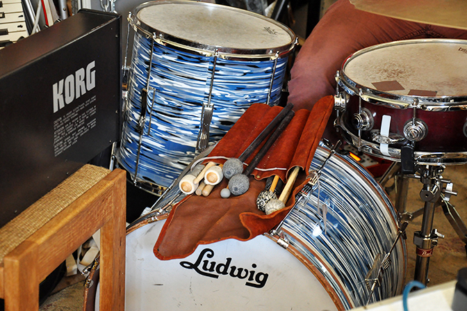 Ben Baker Billington's drum kit, Chicago, 2016 by Chester Alamo-Costello