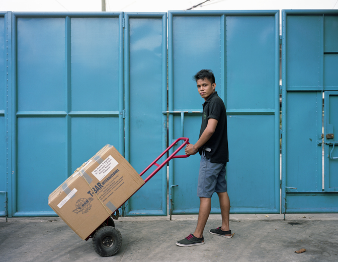 Jason Reblando, T-Bar International employee, Quezon City, 2015.