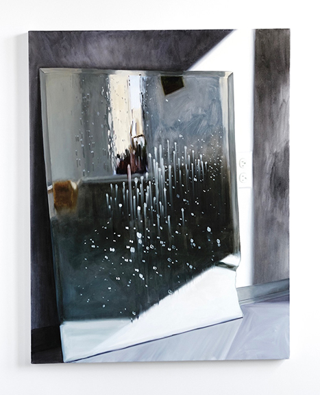 Gwendolyn Zabicki, Big Mirror, oil on canvas, 2017