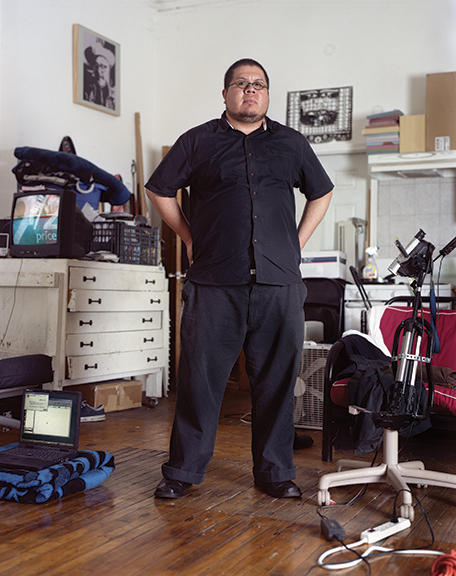 Miguel Cortez, artist and gallery owner, Chicago, IL, 2007 by Chester Alamo-Costello