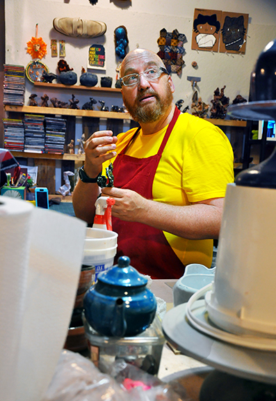 Nathan Mason, ceramicist, Chicago, 2014 by Chester Alamo-Costello