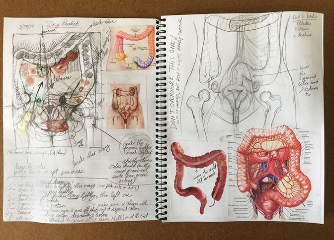 Vesna Jovanovic, sketchbook, 2018