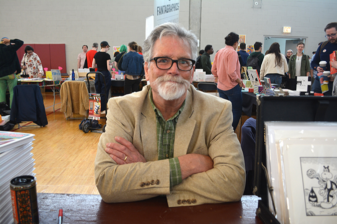 Jim Woodring, CAKE - Chicago Alternative Comix Expo, Chicago, IL, 2018 by Chester Alamo-Costello