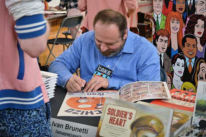 Ivan Brunetti, CAKE - Chicago Alternative Comix Expo, Chicago, IL, 2018 by Chester Alamo-Costello