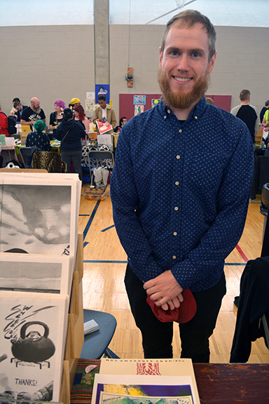 Conor Stechschulte, CAKE - Chicago Alternative Comix Expo, Chicago, IL, 2018 by Chester Alamo-Costello