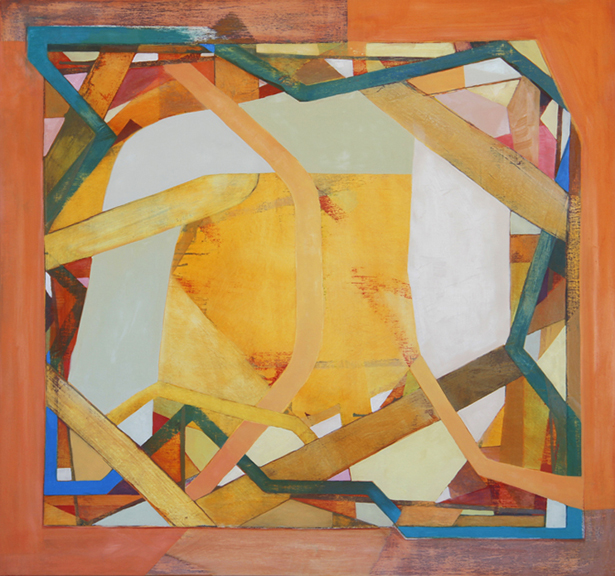 Michelle Bolinger, Tug of War, 2013, Oil on board, 30 x 32 inches