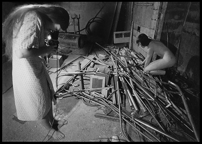 Barbara Ciurej & Lindsay Lochman, Constructing Collaboration, 1977. Photo by Brian Franczyk