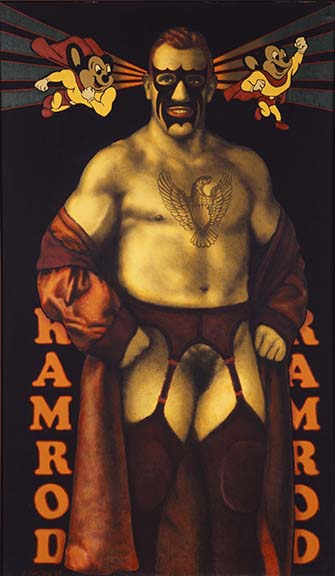 Ed Paschke, Ramrod, oil on linen, 44 × 26 in., 1969