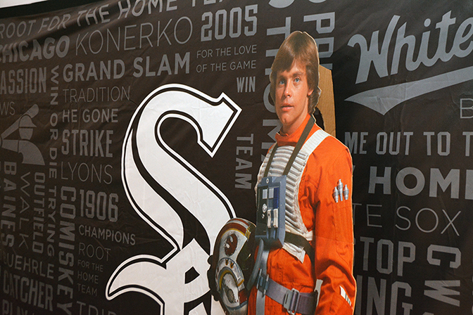 Chicago White Sox & Luke Skywalker, Star Wars Celebration, Chicago, Illinois, USA, 2019, by Chester Alamo-Costello