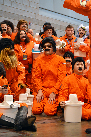 Cosplay (Rebel Pilots), Star Wars Celebration, Chicago, Illinois, USA, 2019, by Chester Alamo-Costello