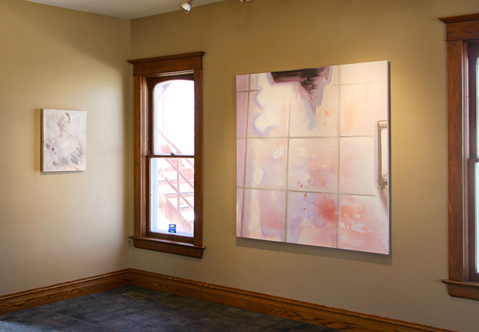 Karen Azarnia, Fragments exhibition installation view, Victorian House Gallery, Olivet Nazarene University, 2019