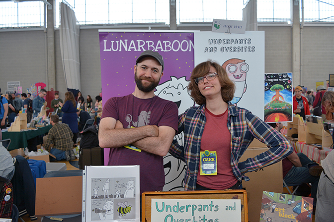 Chris Grady and Jacki (Underpants and Overbites) CAKE: Chicago Alternative Comics Expo, 2019