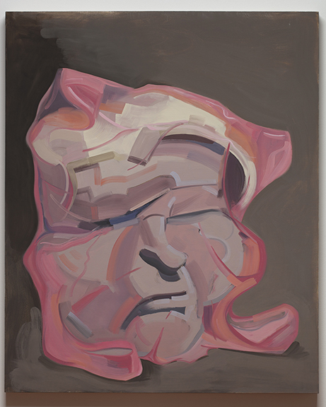 Jason Dunda, Veiled Portrait of Jon Burge, 46 x 56 inches, 2018