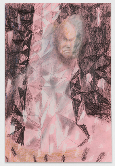 Neal Vandenbergh, Untitled, Graphite, Pastel and Colored Pencil on Construction Paper, 14" x 11", 2019