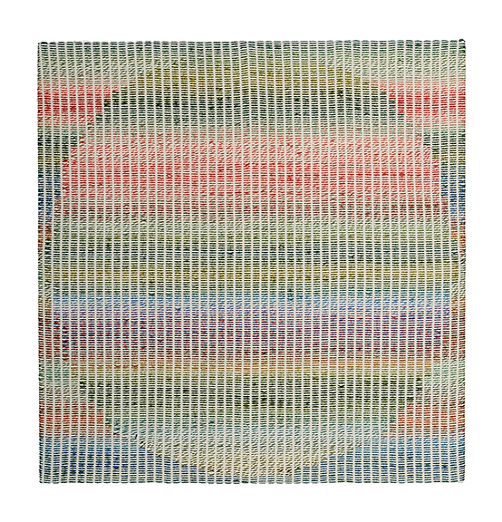 Elana Marte Adler, from the Uncertainty series, embroidery on cotton/linen, 2014-2015