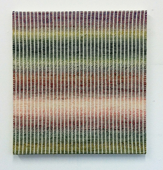 Elana Marte Adler, from the Uncertainty series, embroidery on cotton/linen, 2014-2015